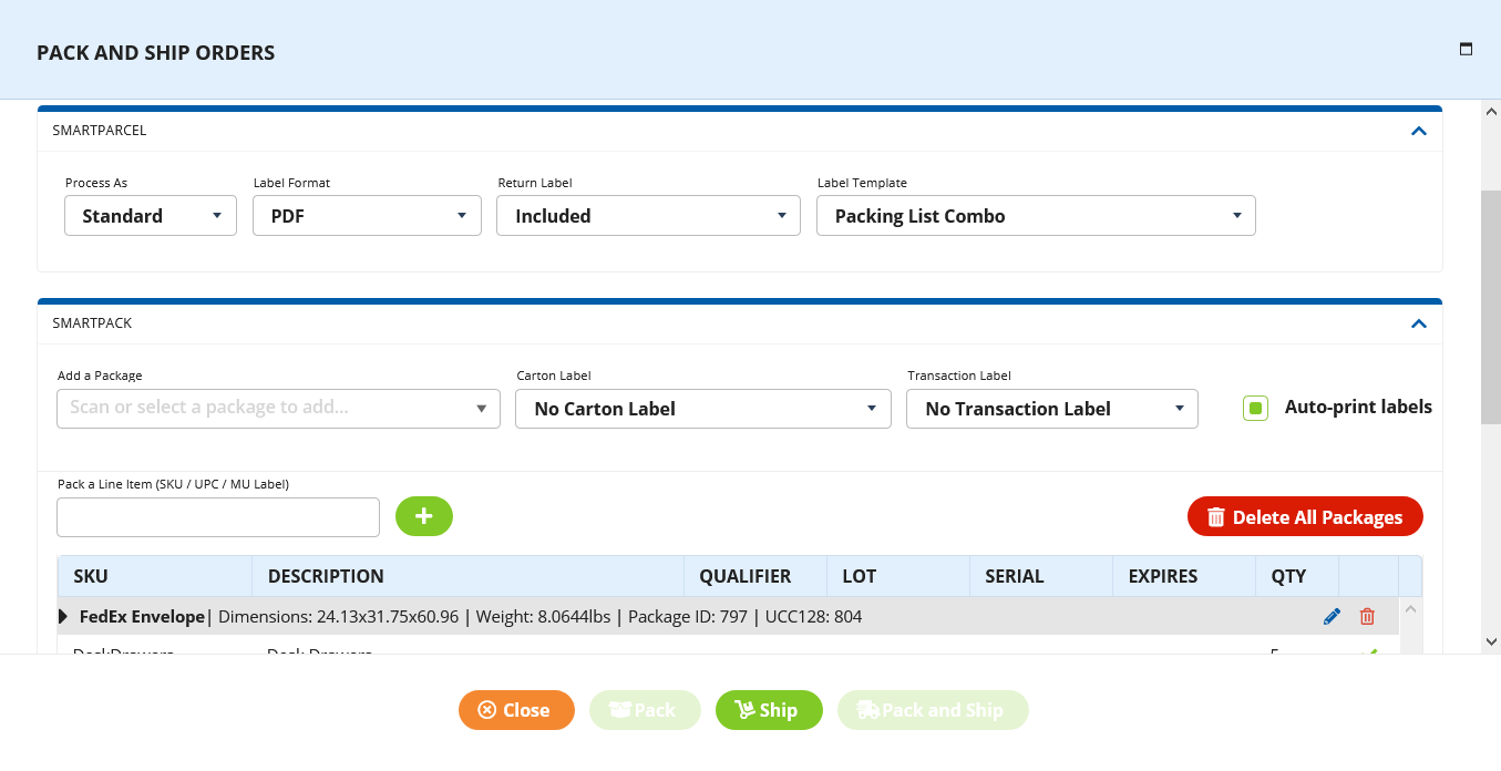 3PL Shipping Solutions SmartParcel & SmartPack 3PL Central